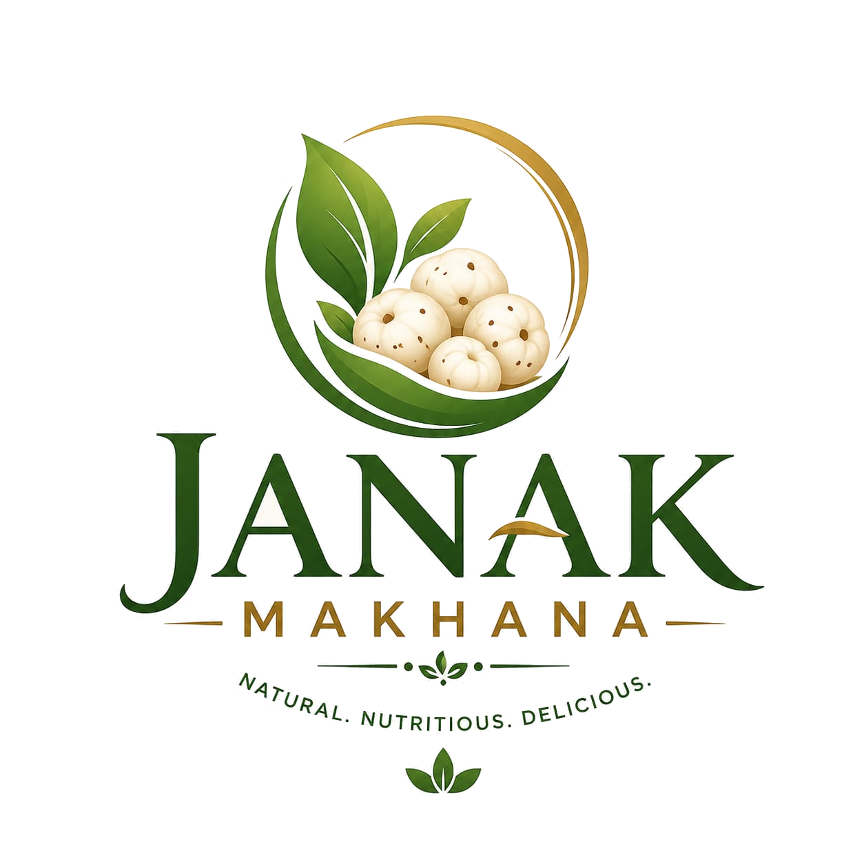 Janak Makhana logo — Natural. Nutritious. Delicious.